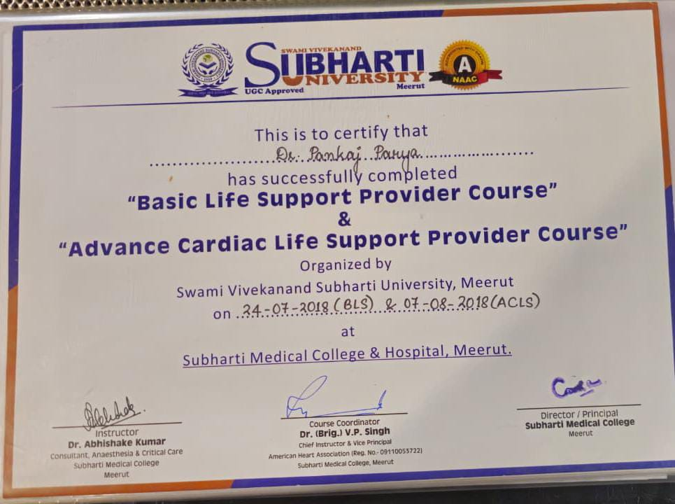 BLS & ACLS Certificate